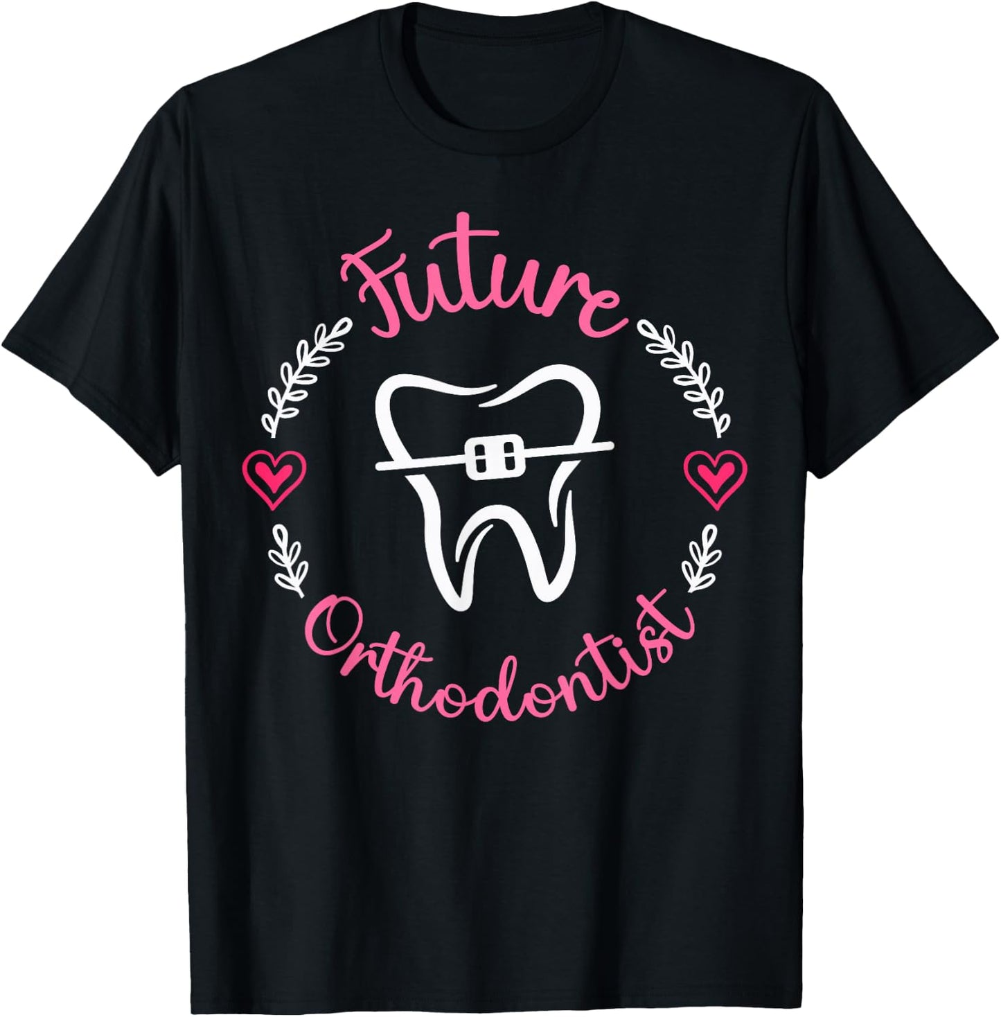 Cute Future Orthodontist Heart T-Shirt - T-Shirt | Black