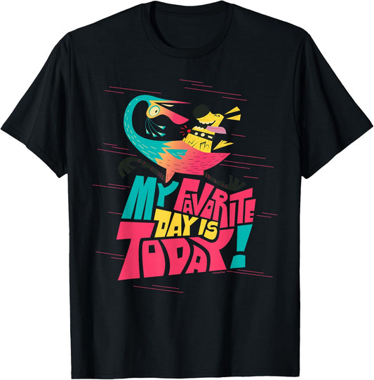 Disney and Pixar’s Up Kevin Dug My Favorite Day is Today T-Shirt - T-Shirt | Black