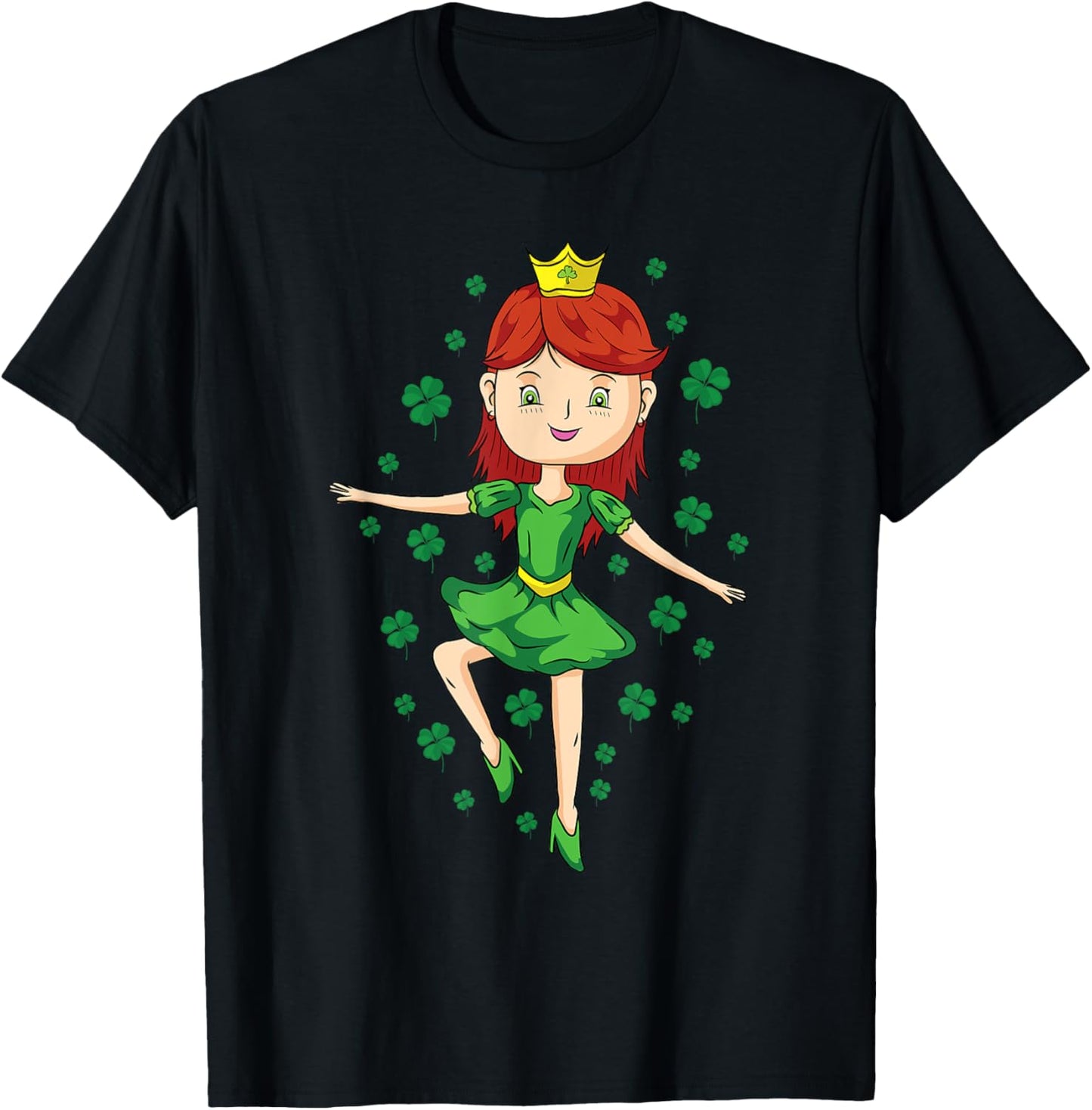 Dancing Irish Princess St Patricks Day Toddler Girls T-Shirt - T-Shirt | Black