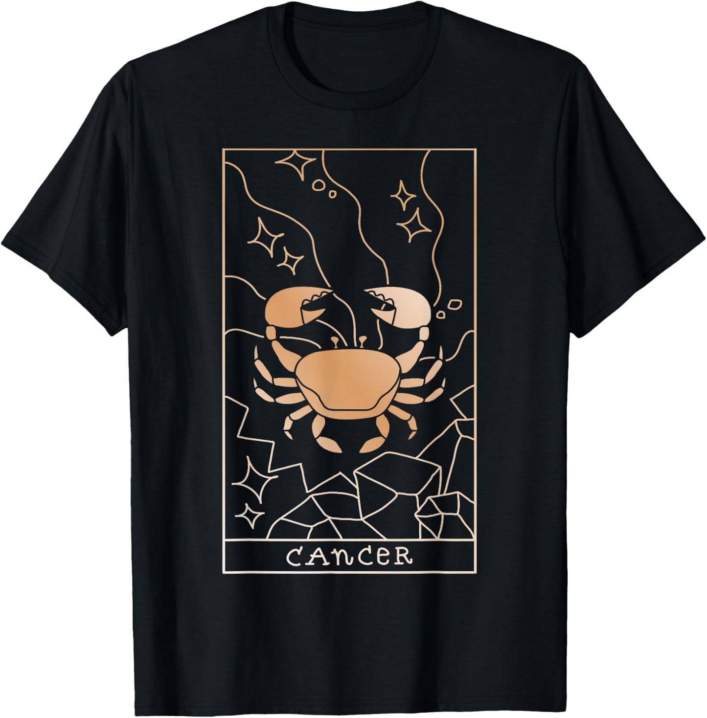 Cancer Zodiac T-Shirt - T-Shirt | Black