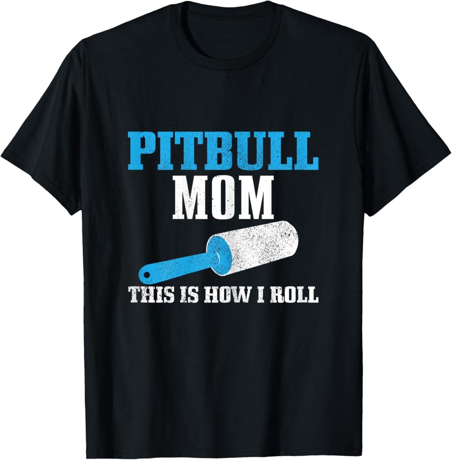 Pitbull Mom Dog Hair Funny Pitbull Mama T-Shirt - T-Shirt | Black