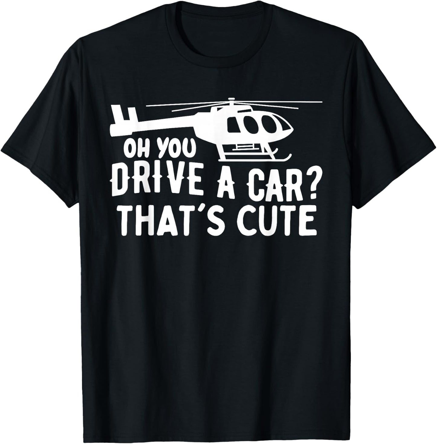 Funny Rotocraft Aviation Helicopter Pilot T-Shirt - T-Shirt | Black