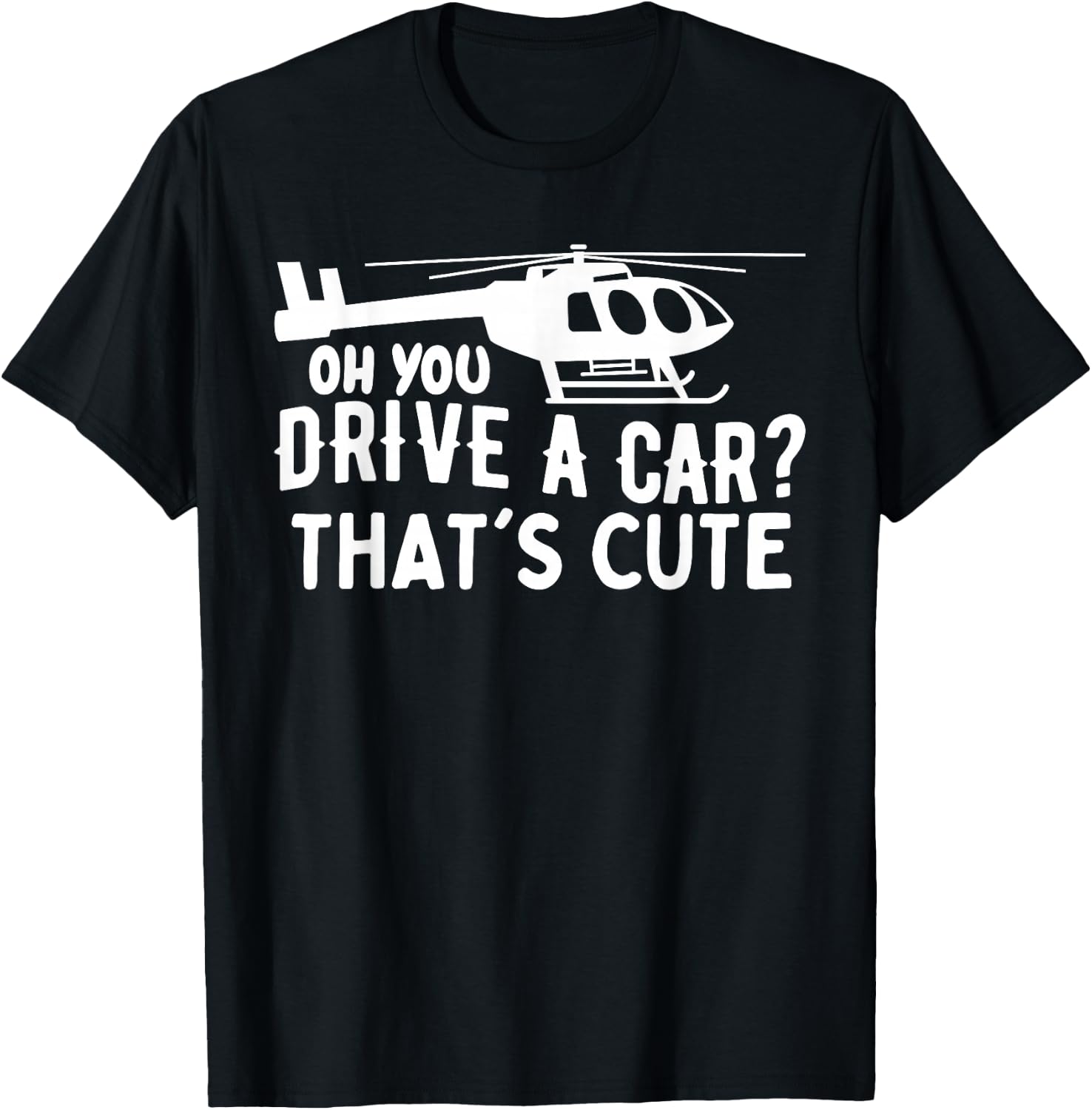 Funny Rotocraft Aviation Helicopter Pilot T-Shirt - T-Shirt | Black