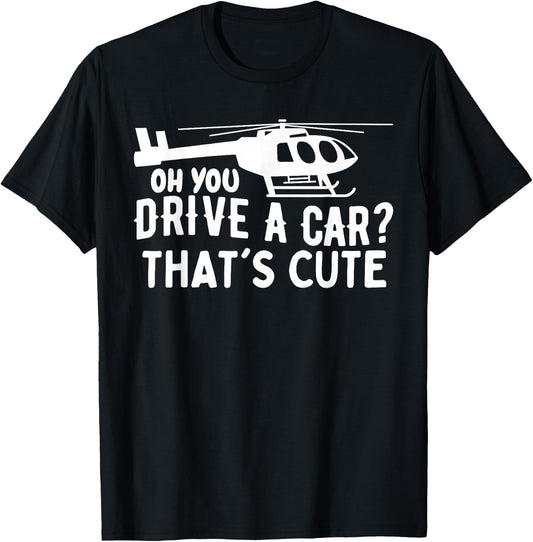 Funny Rotocraft Aviation Helicopter Pilot T-Shirt - T-Shirt | Black