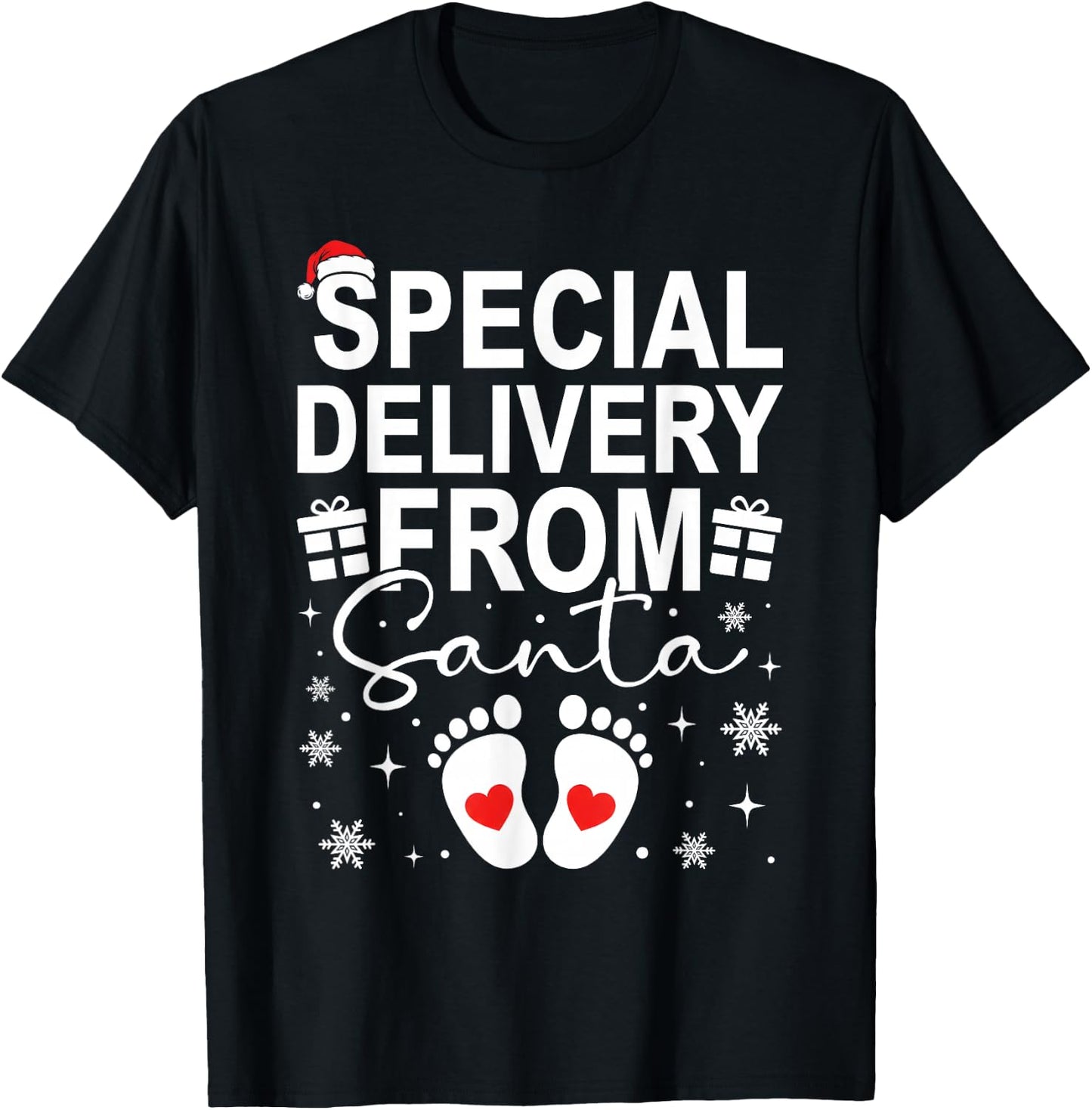 Just Call Me Santa Special Delivery from Santa Xmas Couple T-Shirt - T-Shirt | Black