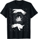 Retro Vintage Witchy Crystal Ball Witch Hands & Stars Black T-Shirt - T-Shirt | Black