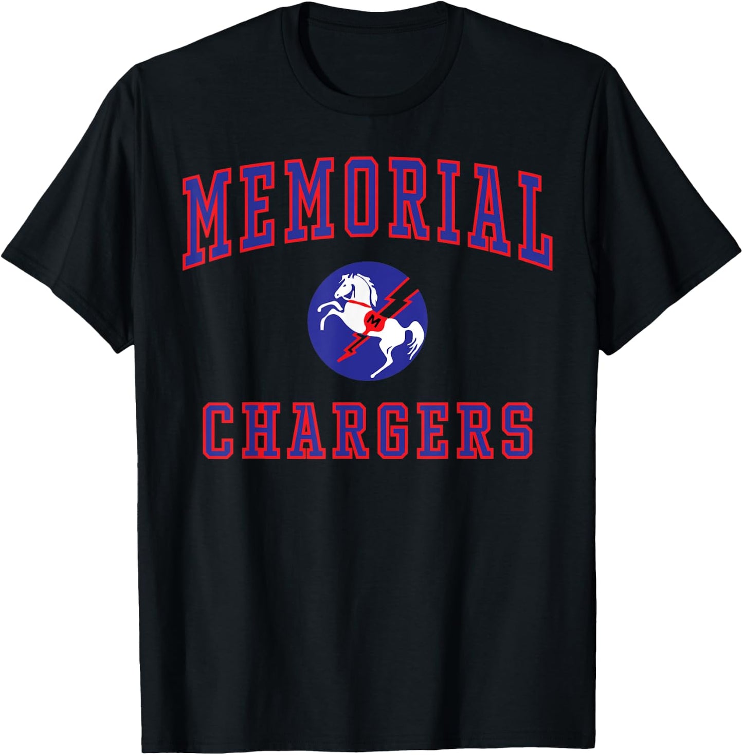 Memorial High School Chargers C1 T-Shirt - T-Shirt | Black