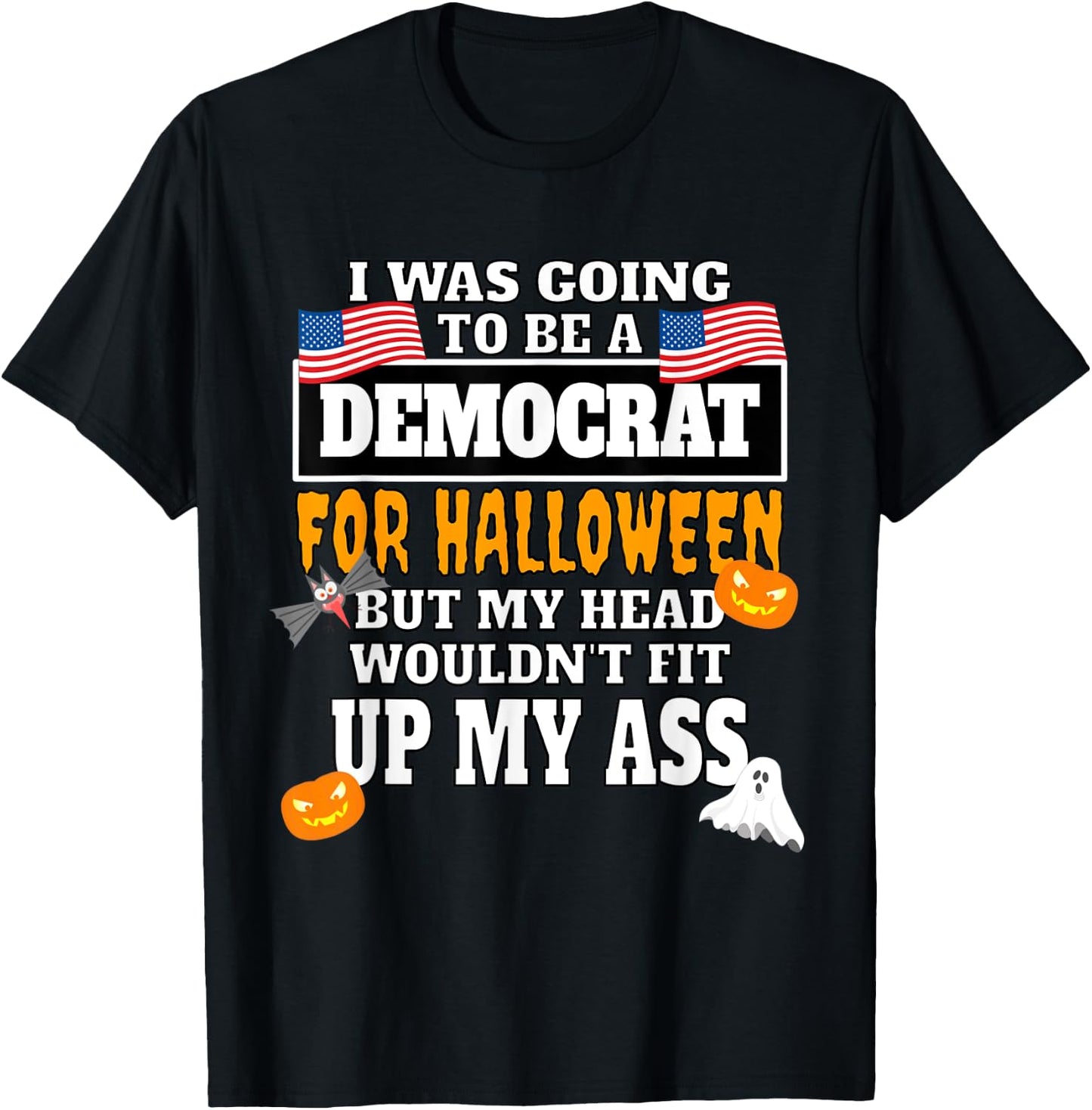 Halloween Political Costume Pro Republican Anti Democrat T-Shirt - T-Shirt | Black
