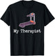 Funny Home Workout Saying Fitness Gym I Treadmill Running T-Shirt - T-Shirt | Black