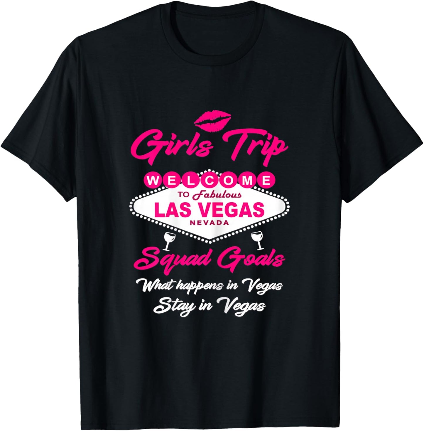 Las Vegas Party Mode ON Girls Trip Birthday Vacay Souvenir T-Shirt - T-Shirt | Black