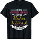 Mother of Twins Superhero Funny Gift Mom with Twin Babies T-Shirt - T-Shirt | Black