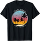 Carlsbad California Sunset Palm Tree T-Shirt - T-Shirt | Black