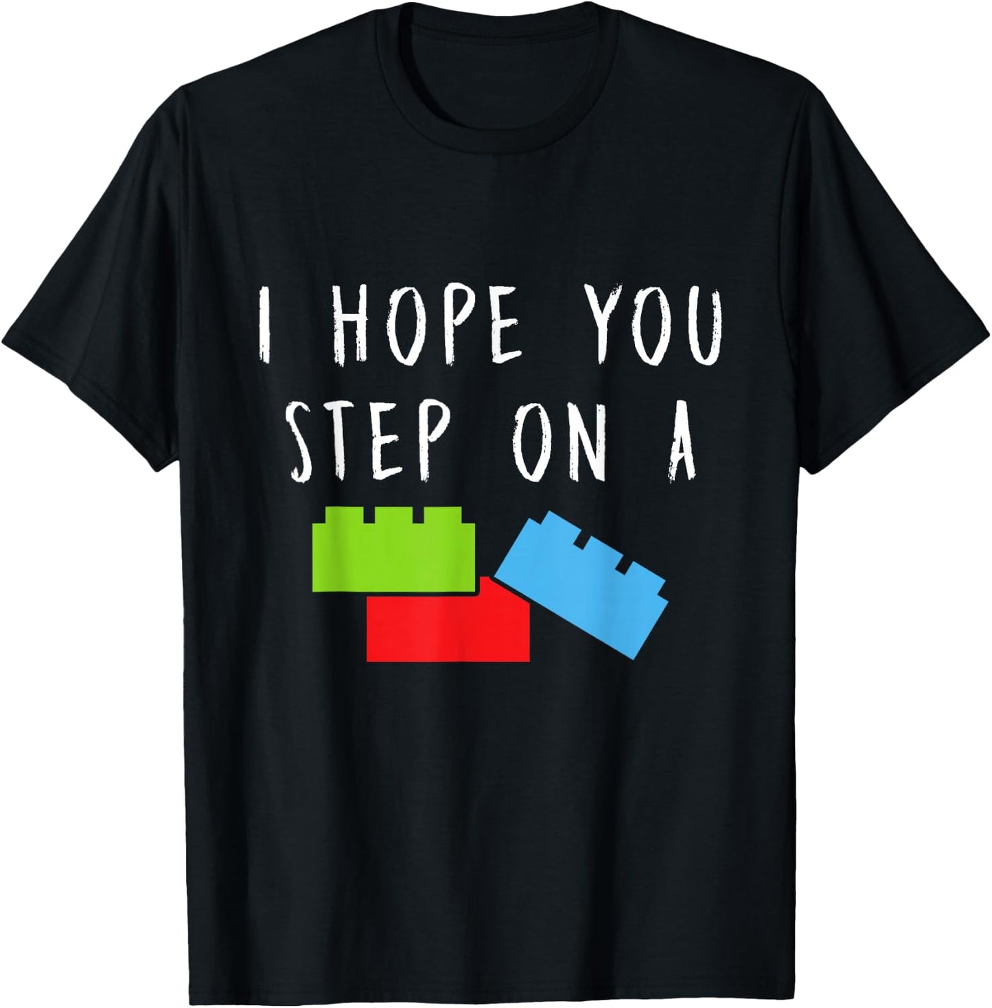 Funny Building Blocks Master Builder Bricks Construction T-Shirt - T-Shirt | Black
