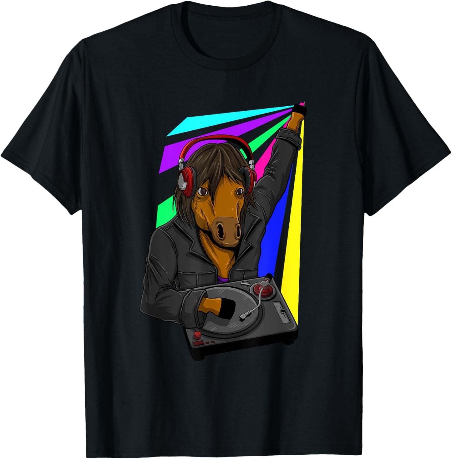 Ketamine Dj Techno Horse Keta Rave Party T-Shirt - T-Shirt | Black