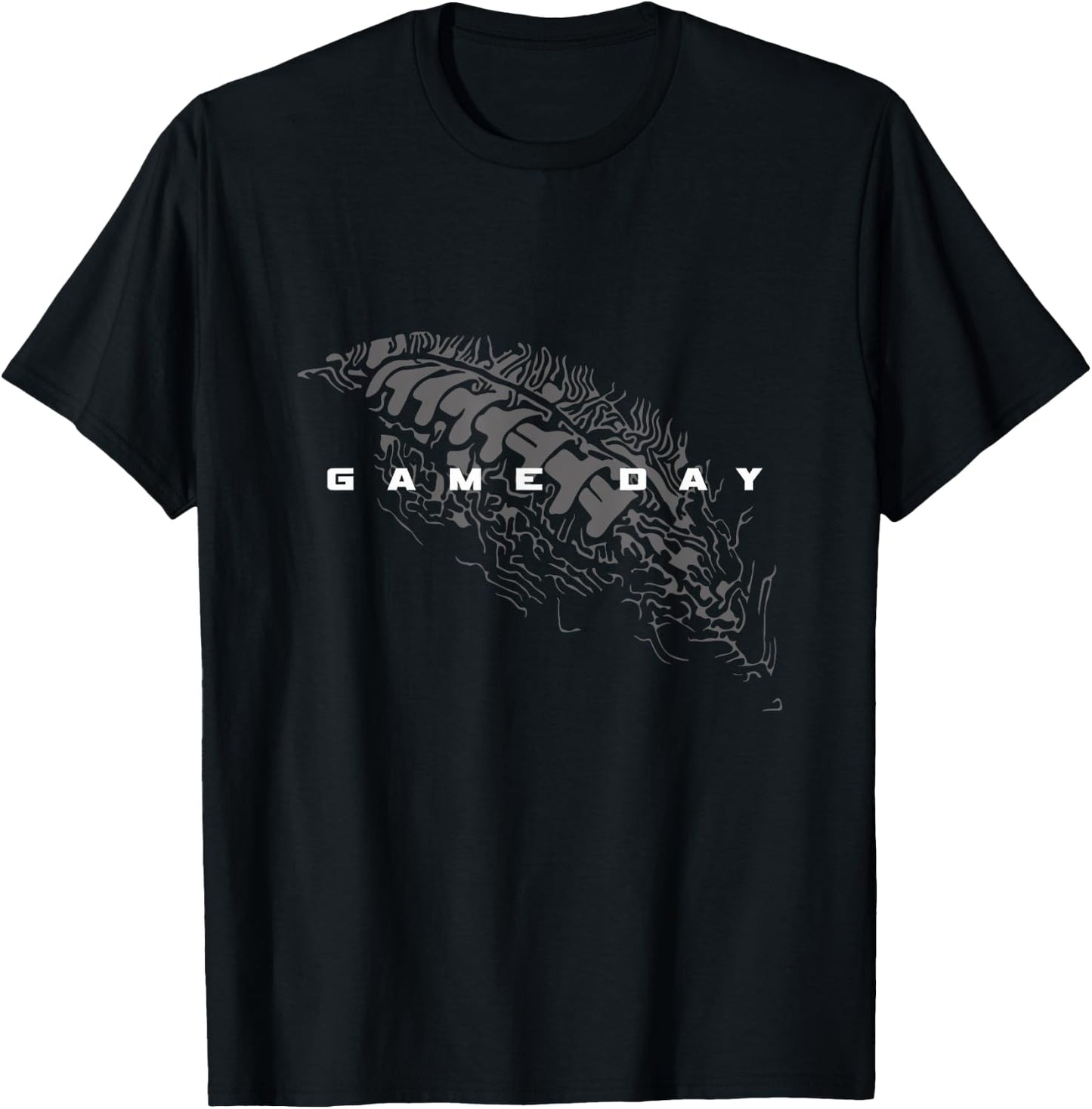 Football Apparel for Football Players or Fans - -Adults, -Kids - Black - S - Short Sleeve - - Modern - Football - Vacation - Cotton 60%, Polyester 40% T-Shirt - T-Shirt | Black