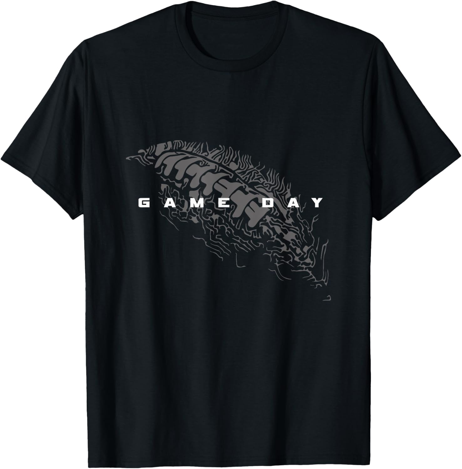 Football Apparel for Football Players or Fans - -Adults, -Kids - Black - S - Short Sleeve - - Modern - Football - Vacation - Cotton 60%, Polyester 40% T-Shirt - T-Shirt | Black