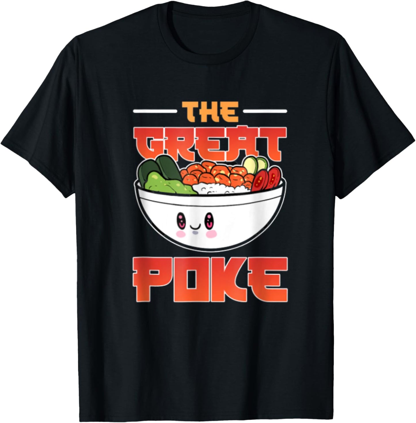 The Great Poke Bowl Anime T-Shirt - T-Shirt | Black