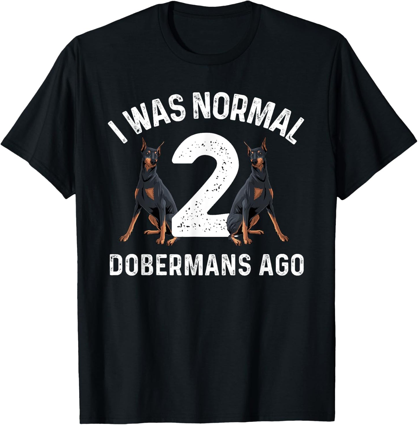 Cool Doberman Art Women Doberman Pinscher Dog Lover Small T-Shirt - T-Shirt | Black