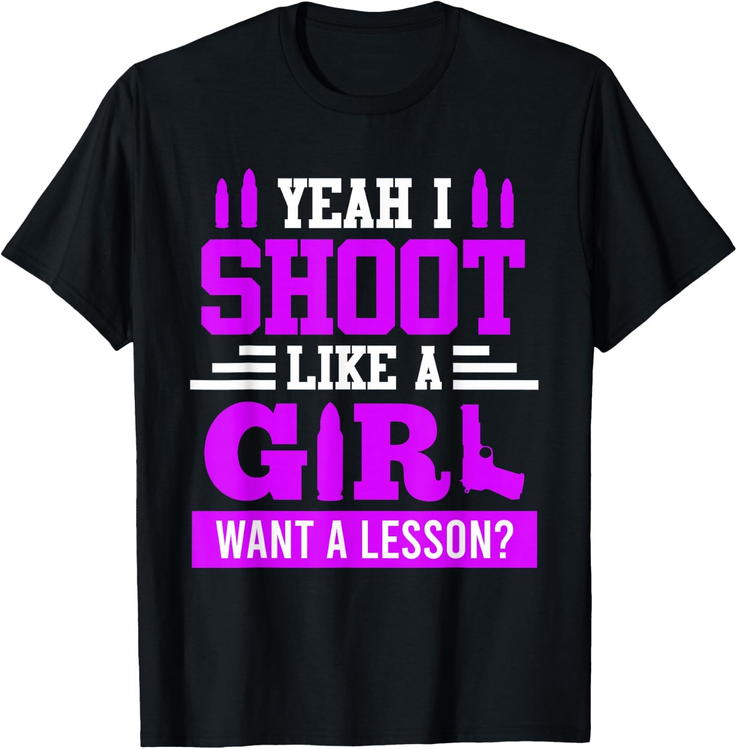 Shoot like a Girl Women's Shooting T-Shirt - T-Shirt | Black