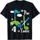 4 Year Old Golf Birthday Party Shirt Gift Boy Girl T-Shirt - T-Shirt | Black