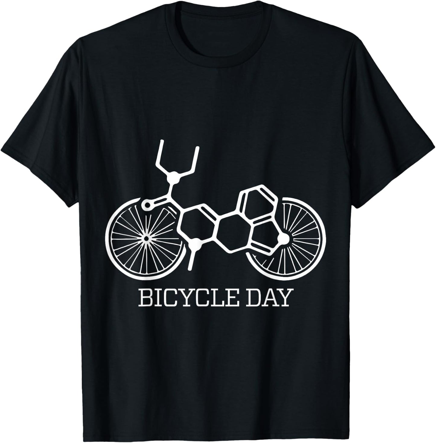 Bicycle Day 1943 with Hofmann on psychedelic love trip T-Shirt - T-Shirt | Black