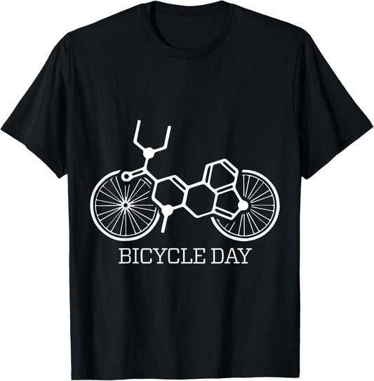 Bicycle Day 1943 with Hofmann on psychedelic love trip T-Shirt - T-Shirt | Black