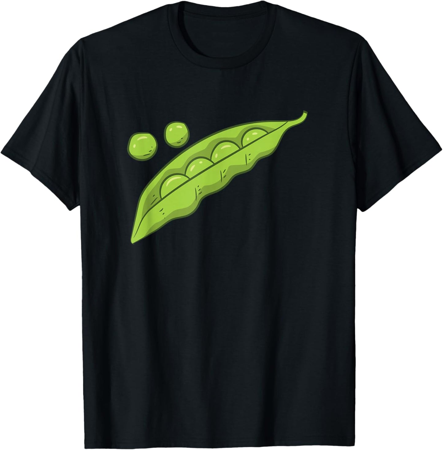 Funny Peas Vegetable Gift Peas T-Shirt - T-Shirt | Black