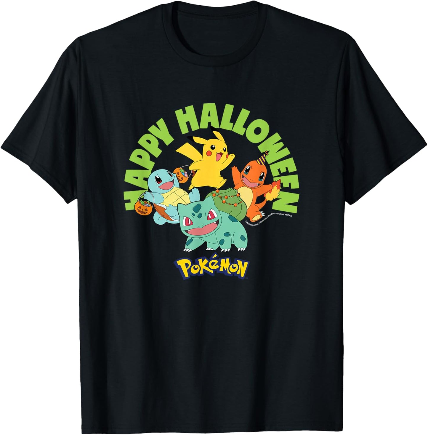 Pokémon -: Halloween: Happy Halloween T-Shirt - T-Shirt | Black
