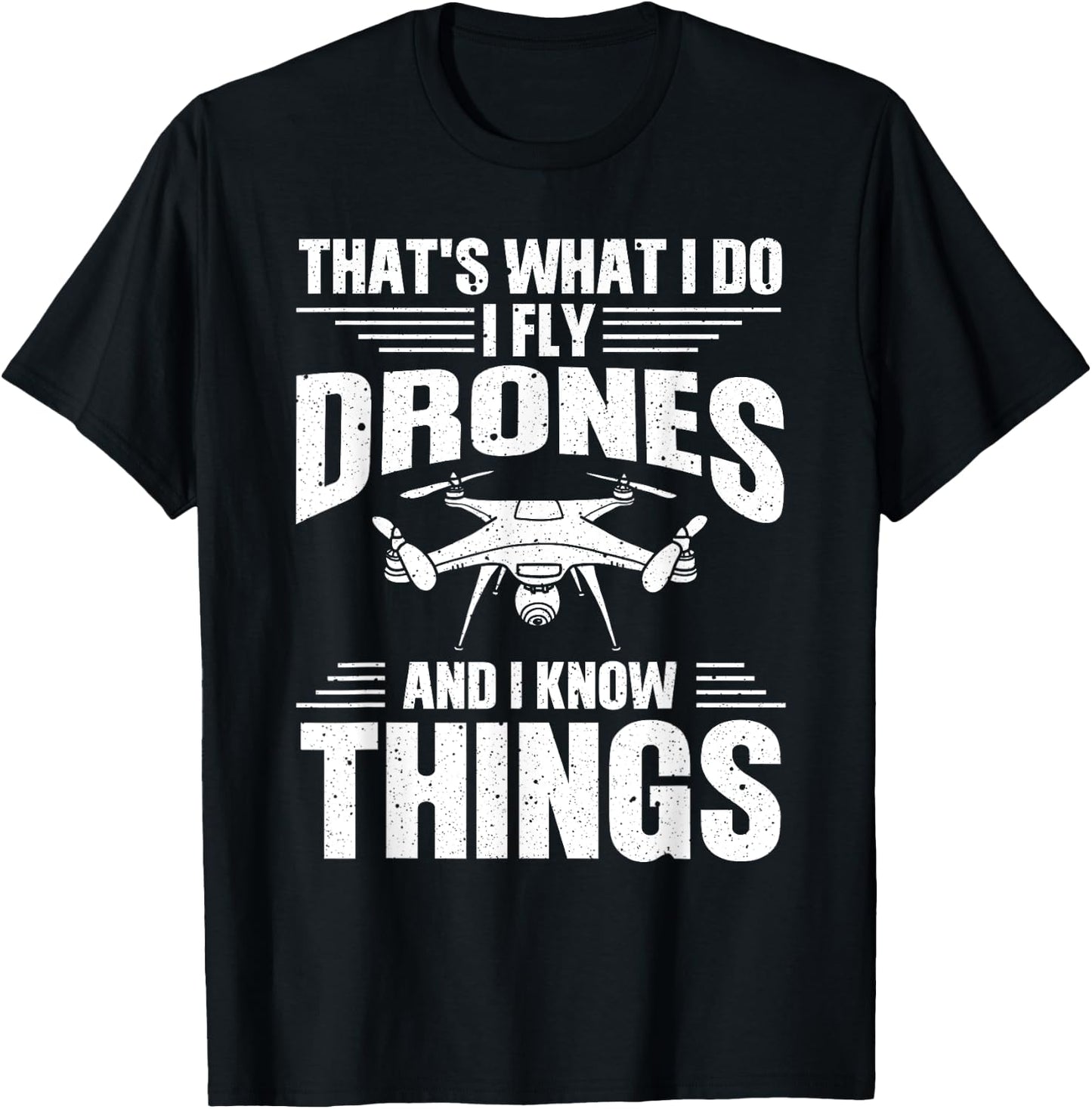 Funny Drone Women Drone Pilot Flying Aerial Vehicle T-Shirt - T-Shirt | Black