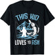 This Kid Loves To Fish Fishing Boys T-Shirt - T-Shirt | Black