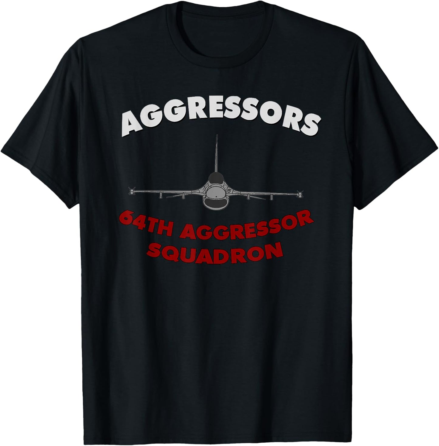 64th Aggressor Squadron Nellis AFB F-16 Jet T-Shirt - T-Shirt | Black