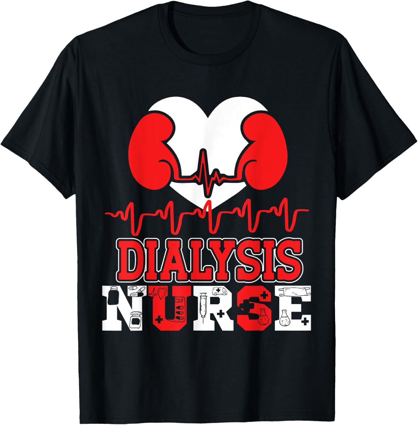 Dialysis Nurse T-Shirt - T-Shirt | Black