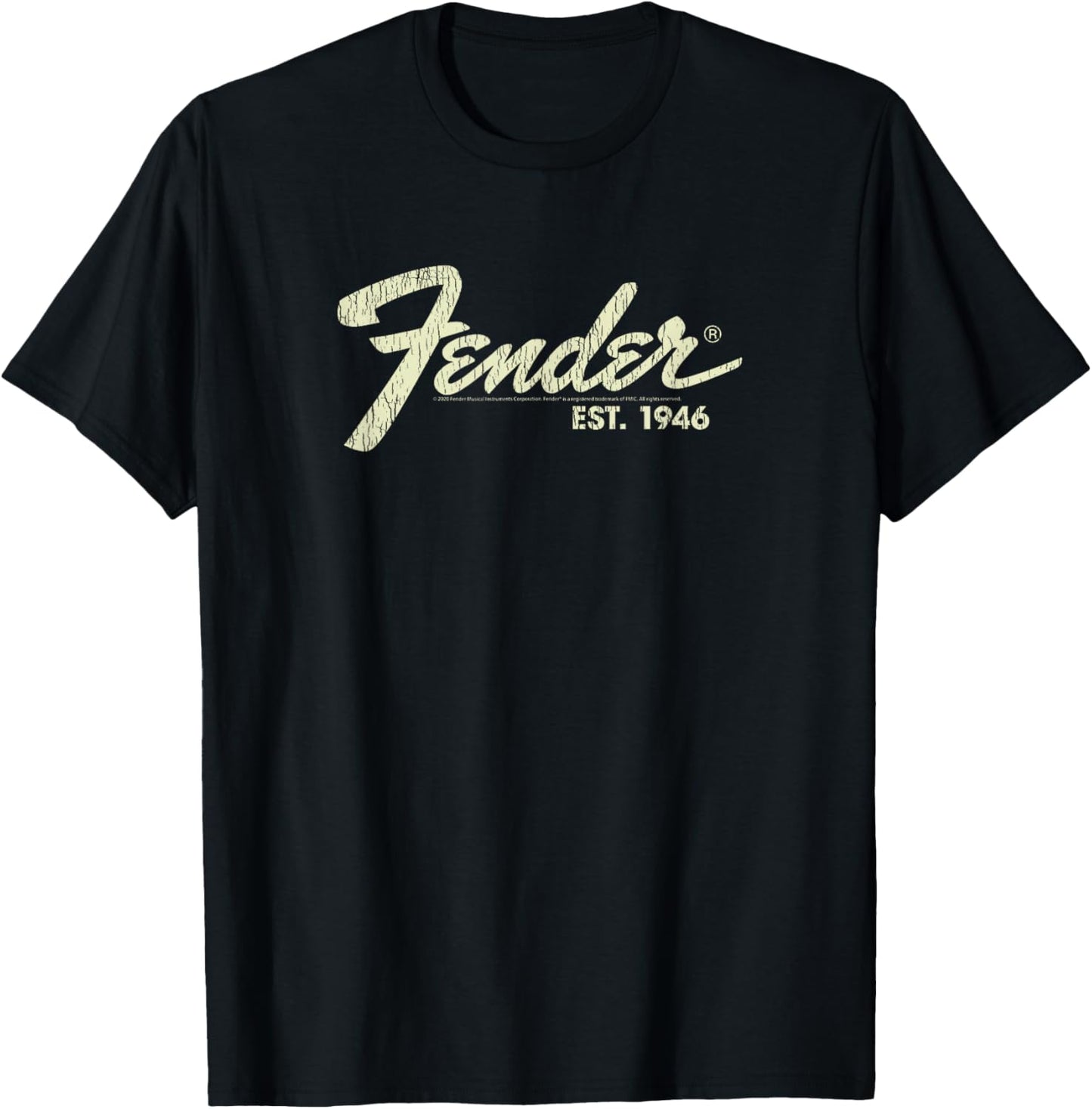Fender Classic Fender Est. 1946 Short Sleeve T-Shirt - T-Shirt | Black