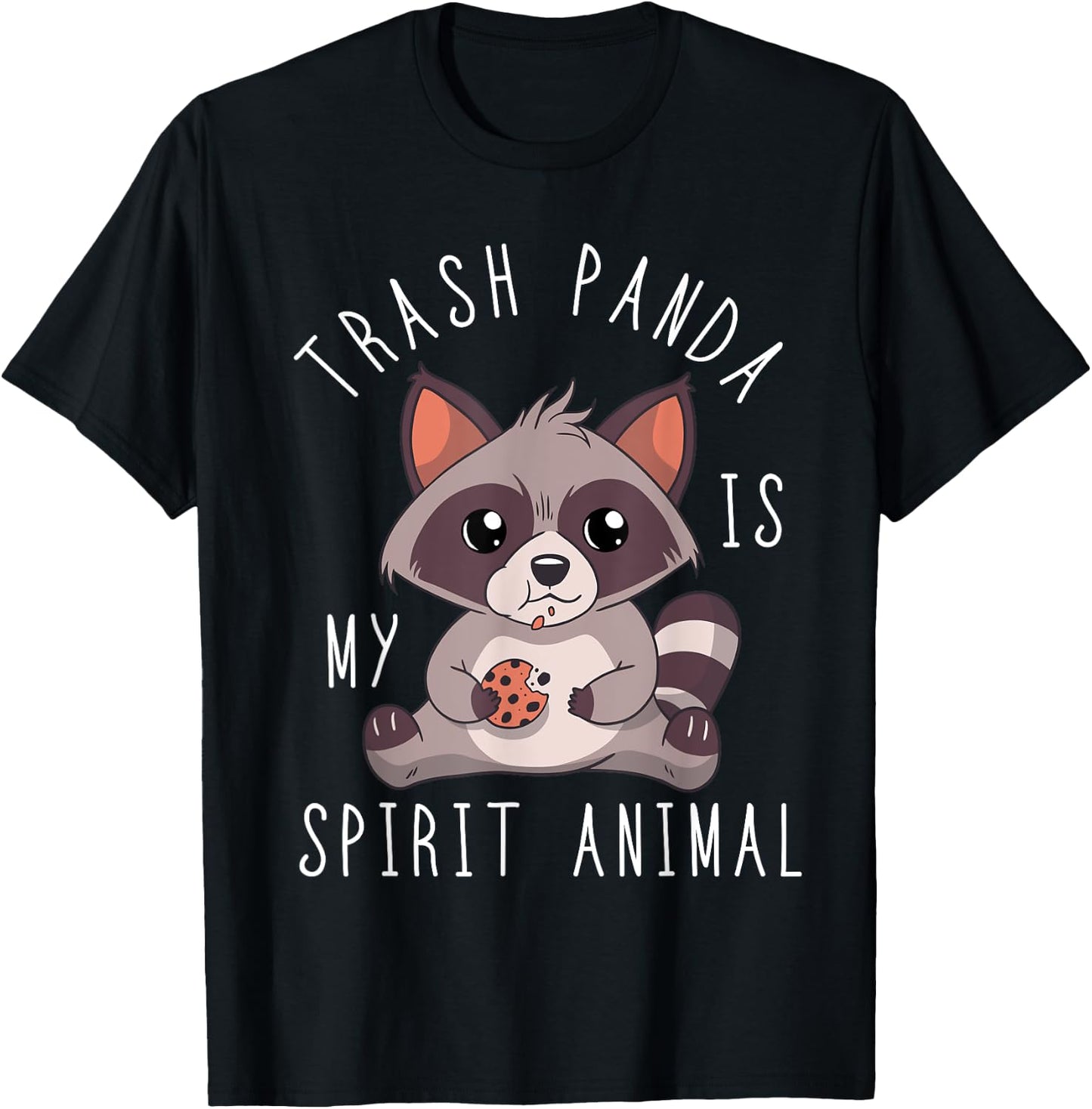 Trash Panda Spirit Animal Raccoon Mammal Garbage Trash T-Shirt - T-Shirt | Black
