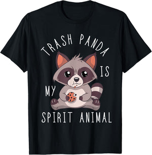 Trash Panda Spirit Animal Raccoon Mammal Garbage Trash T-Shirt - T-Shirt | Black