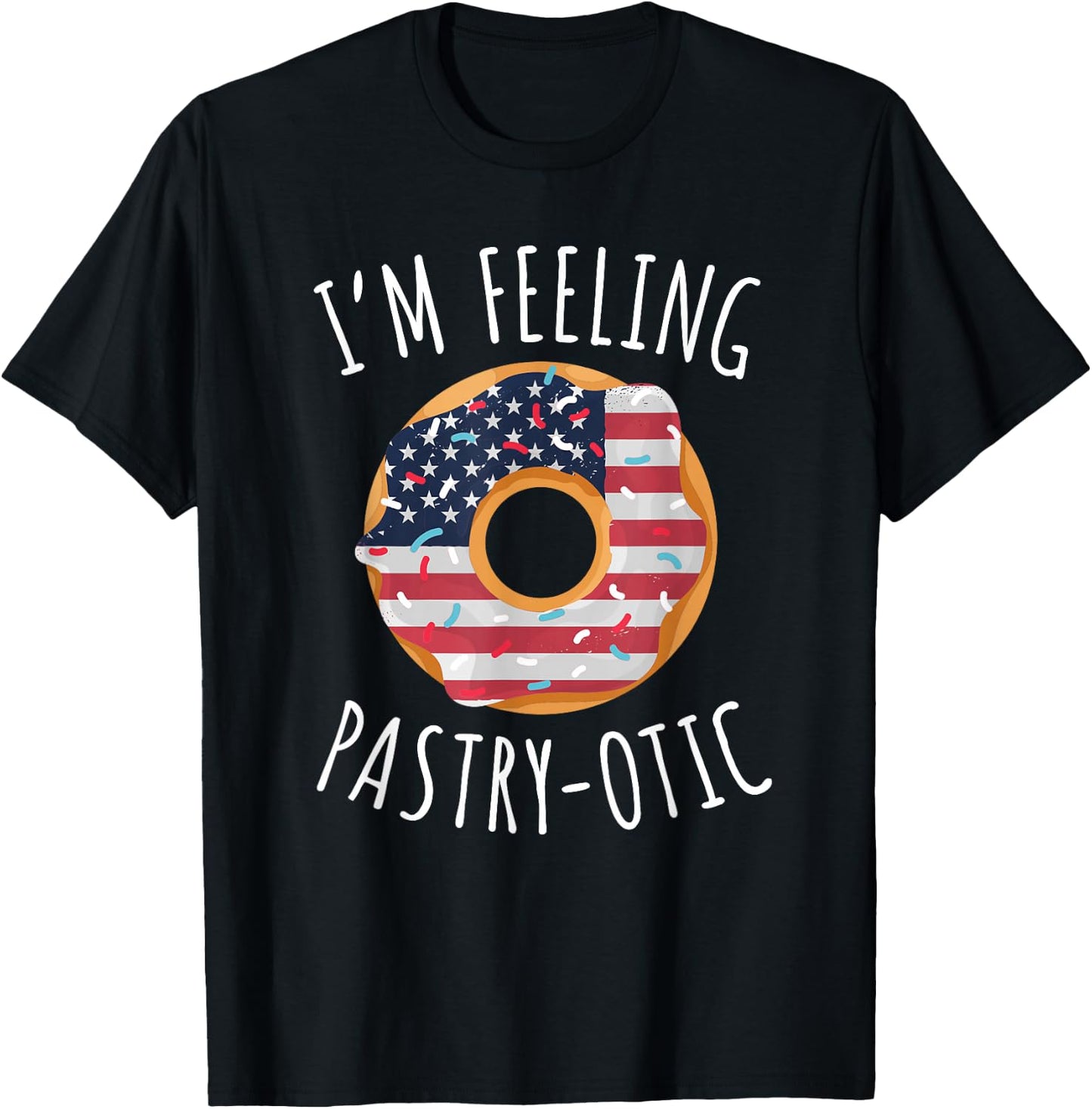 4th of July - Pastry Baker, Donut Baking, 4th of July T-Shirt - T-Shirt | Black