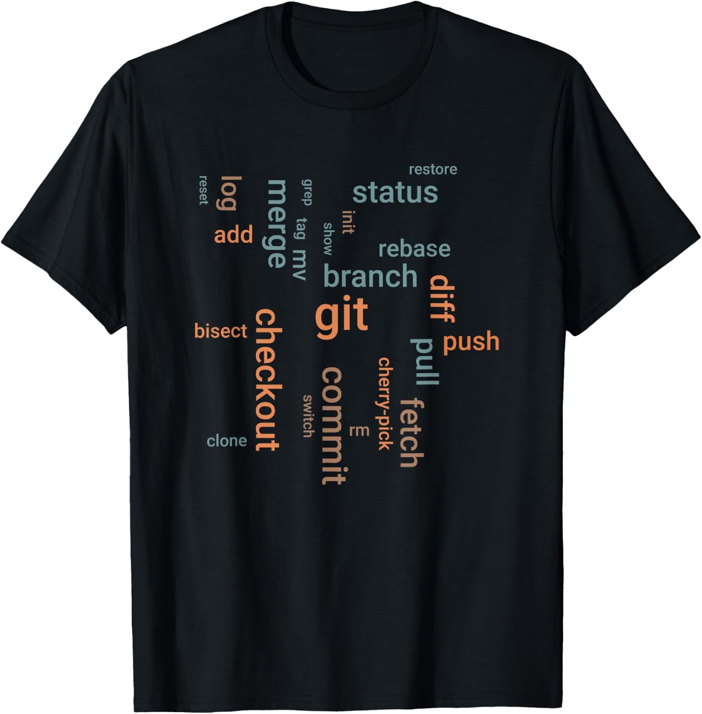 Git commands - javascript engineers T-Shirt - T-Shirt | Black
