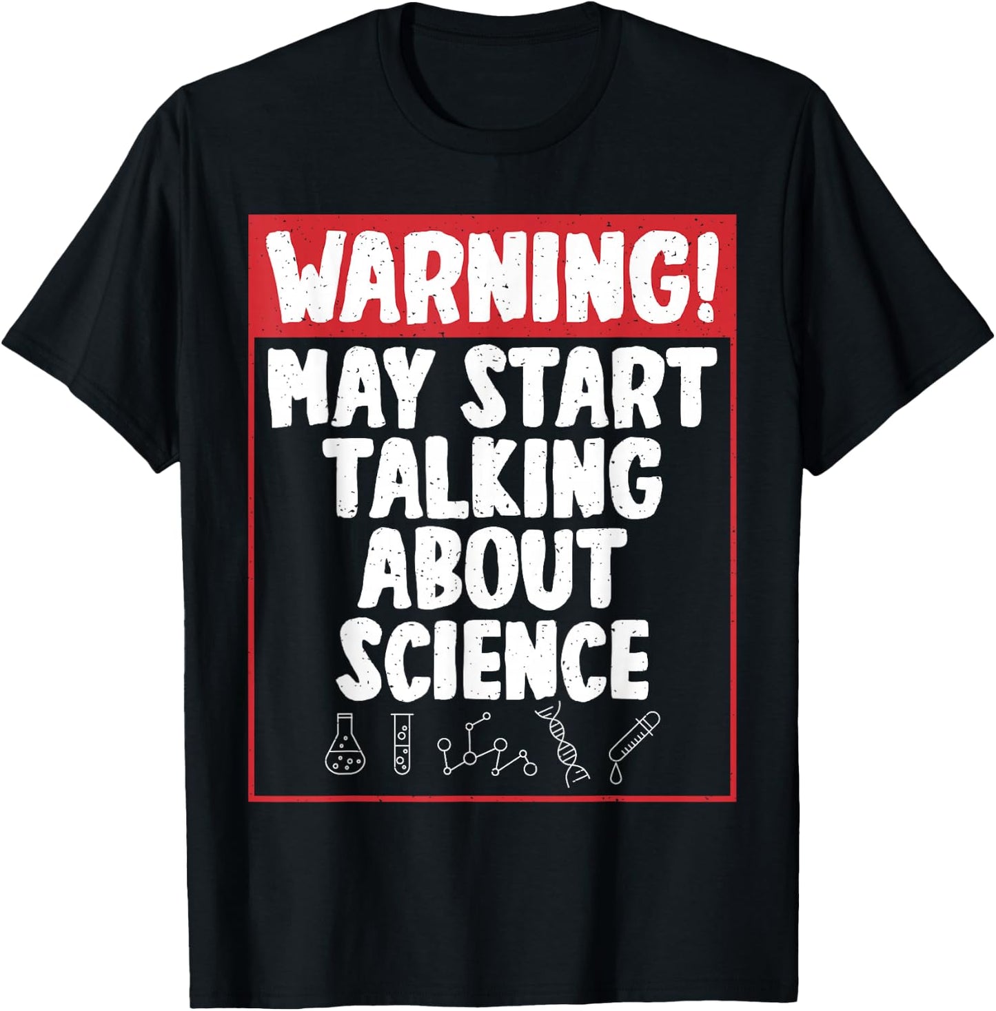 Warning may start talking about Science fun Science Teacher T-Shirt - T-Shirt | Black