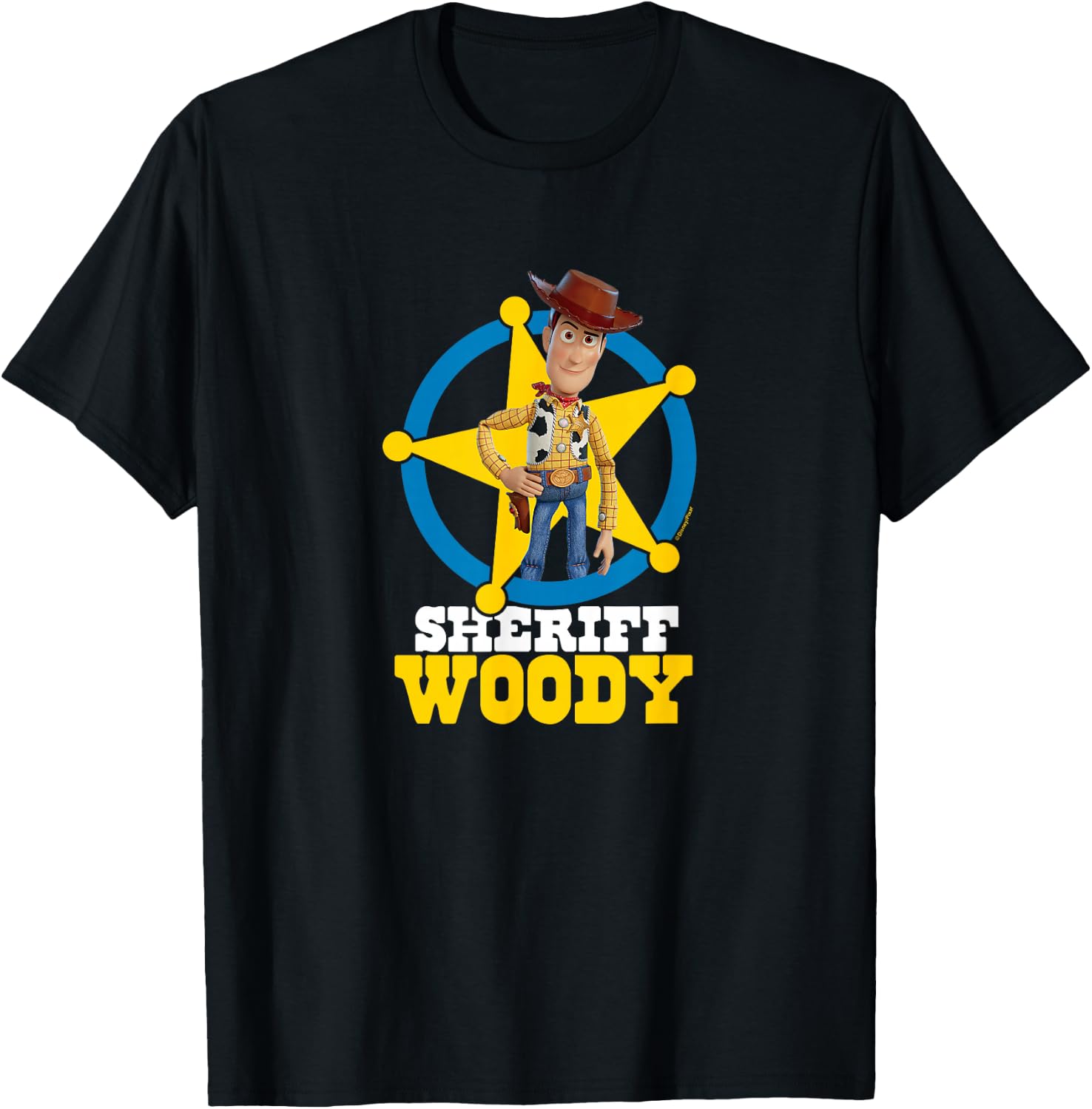 Toy Story - Sheriff Woody T-Shirt - T-Shirt | Black