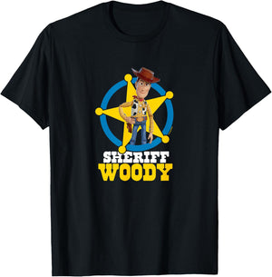 Toy Story - Sheriff Woody T-Shirt - T-Shirt | Black