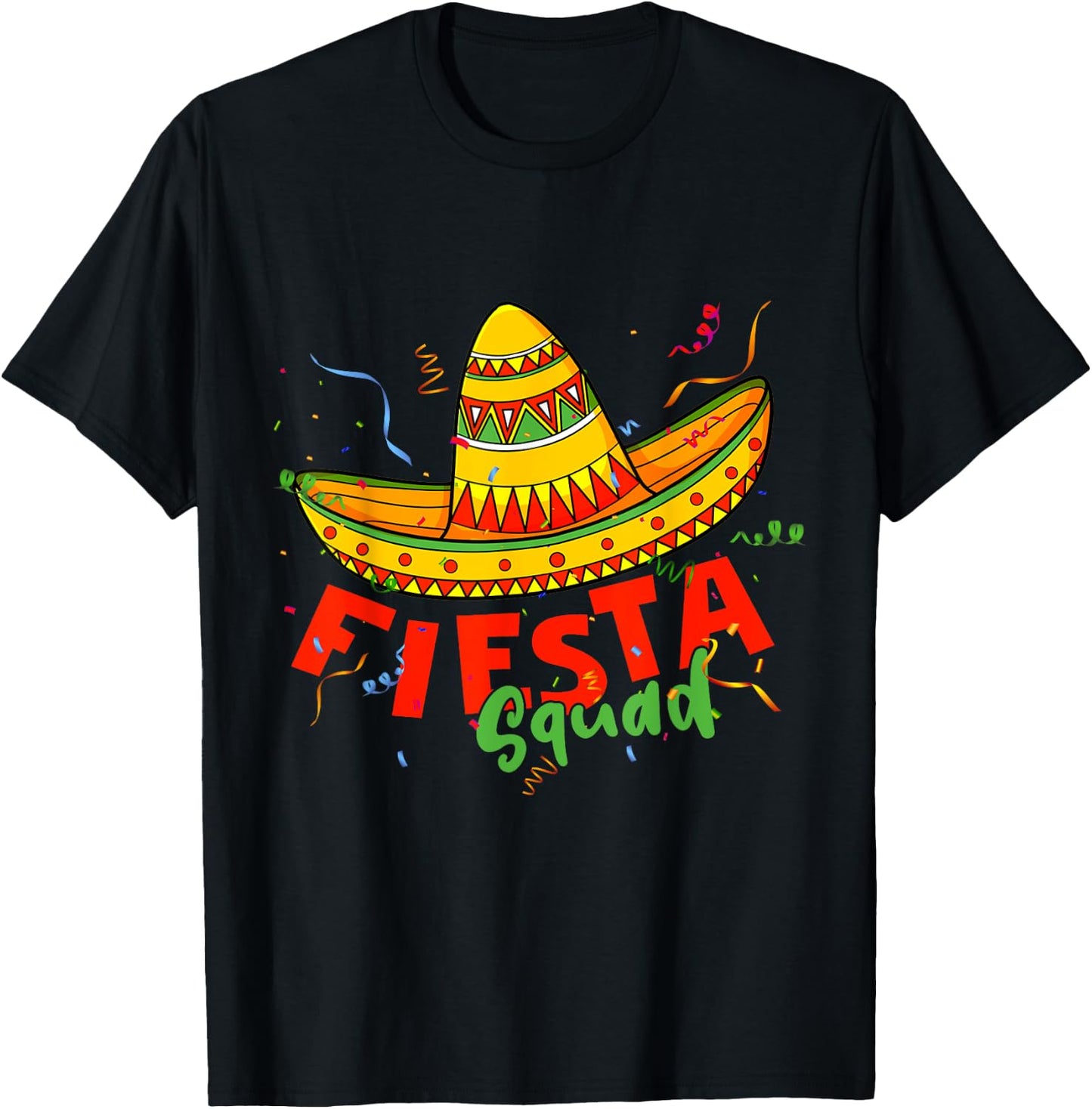 Cinco de Mayo Fiesta Squad Family Matching Group Adults Kids T-Shirt - T-Shirt | Black
