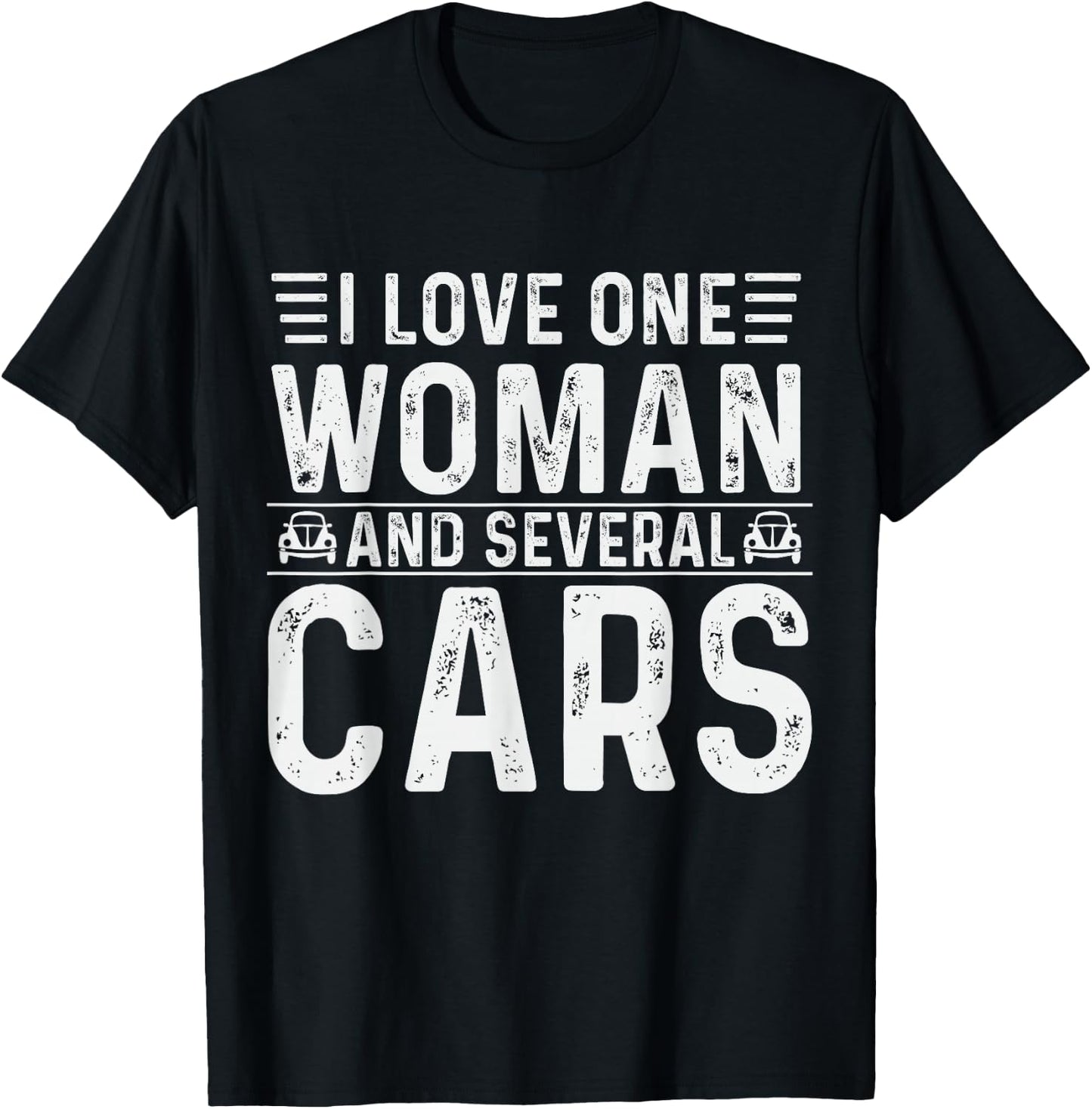 Mechanical Dad I Love One Woman And Several Cars Mechanic T-Shirt - T-Shirt | Black