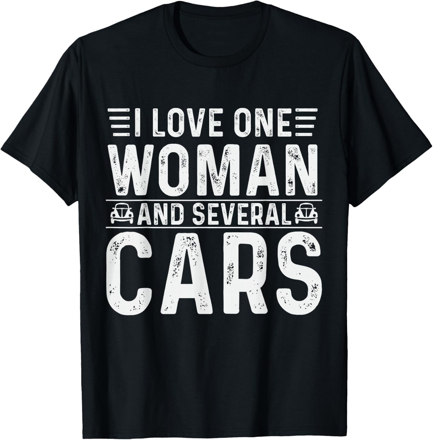 Mechanical Dad I Love One Woman And Several Cars Mechanic T-Shirt - T-Shirt | Black