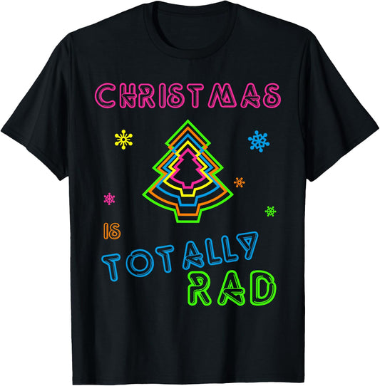 80’s Christmas - Ugly Christmas or Women T-Shirt - T-Shirt | Black