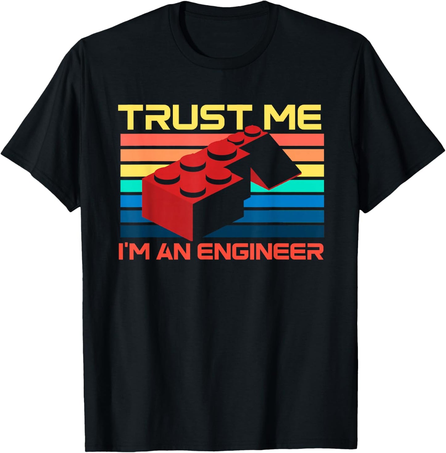 Engineer Master Builder Building Blocks Bricks Bricklayer Small T-Shirt - T-Shirt | Black