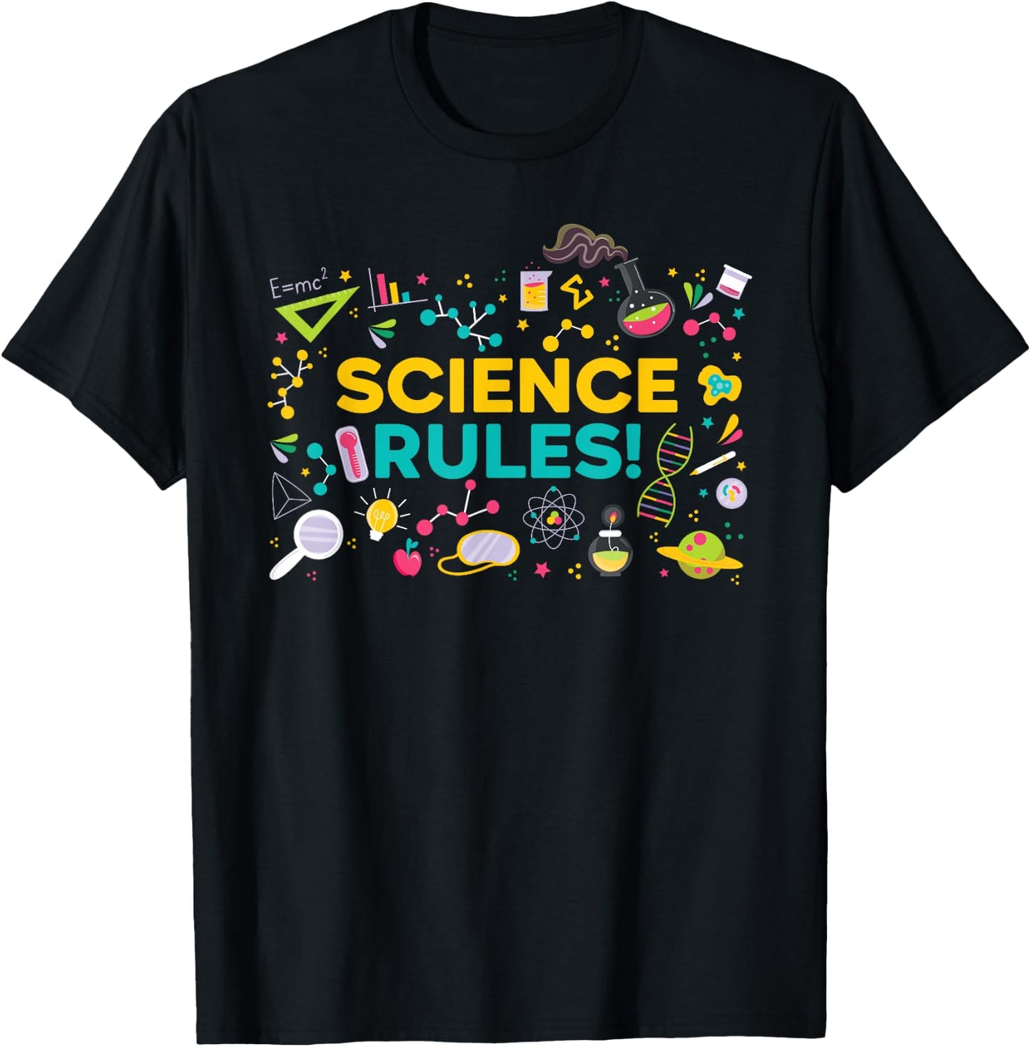 Science Rules Future Scientist Chemistry Biology T-Shirt - T-Shirt | Black