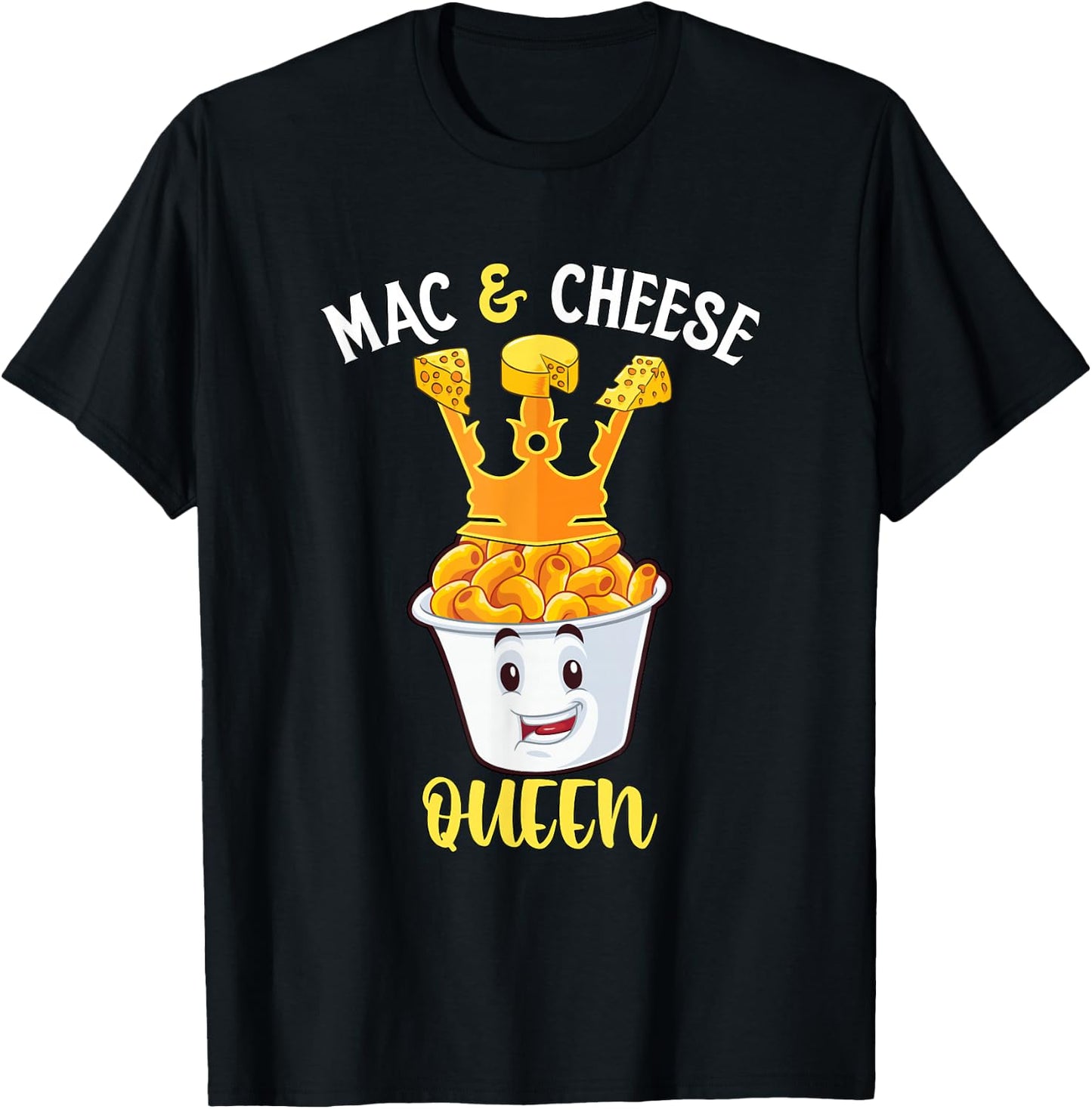 Mac & Cheese Queen T-Shirt - T-Shirt | Black