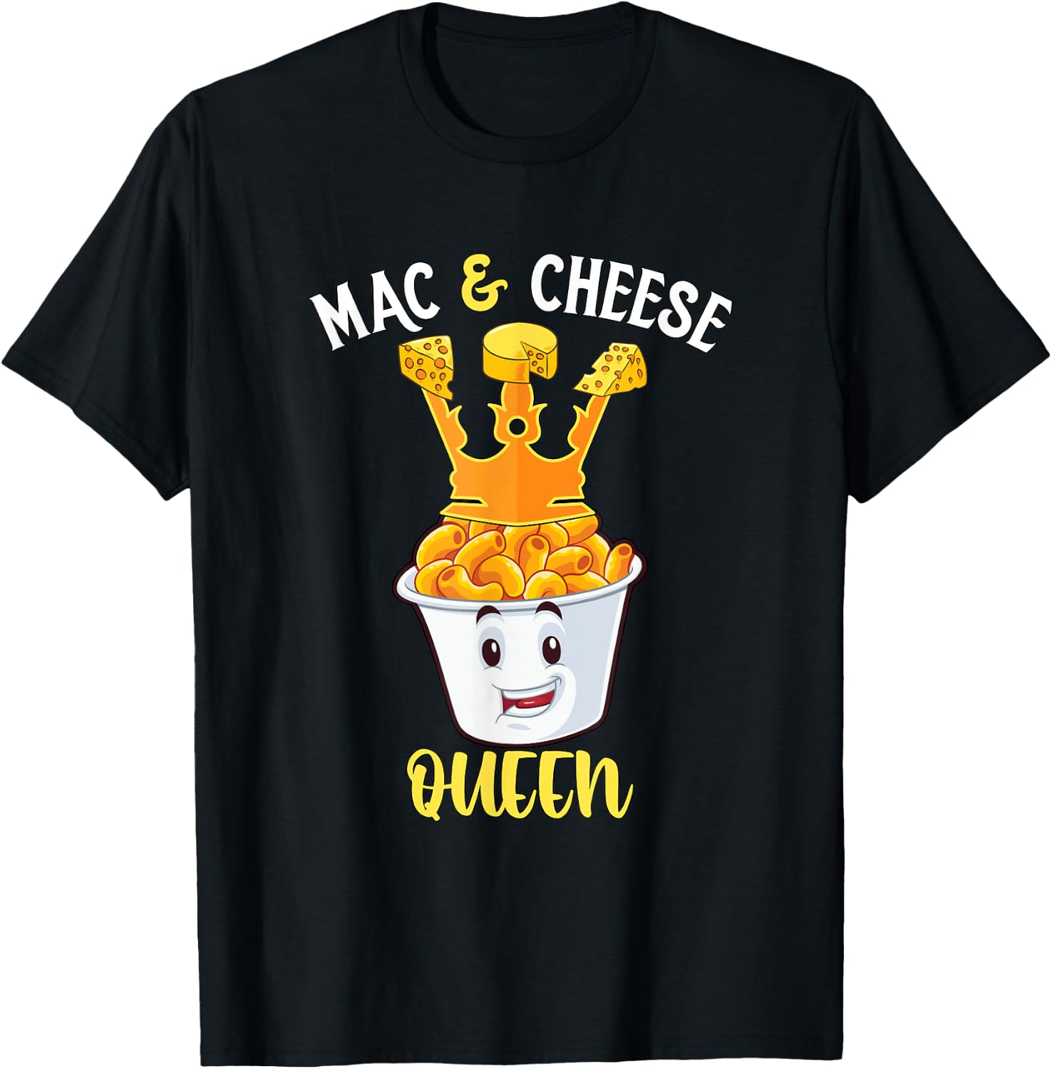 Mac & Cheese Queen T-Shirt - T-Shirt | Black