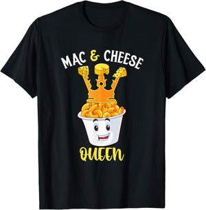 Mac & Cheese Queen T-Shirt - T-Shirt | Black