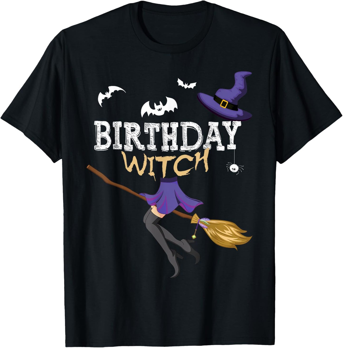 Funny Halloween I'm the Cool Birthday Witch Matching Group T-Shirt - T-Shirt | Black